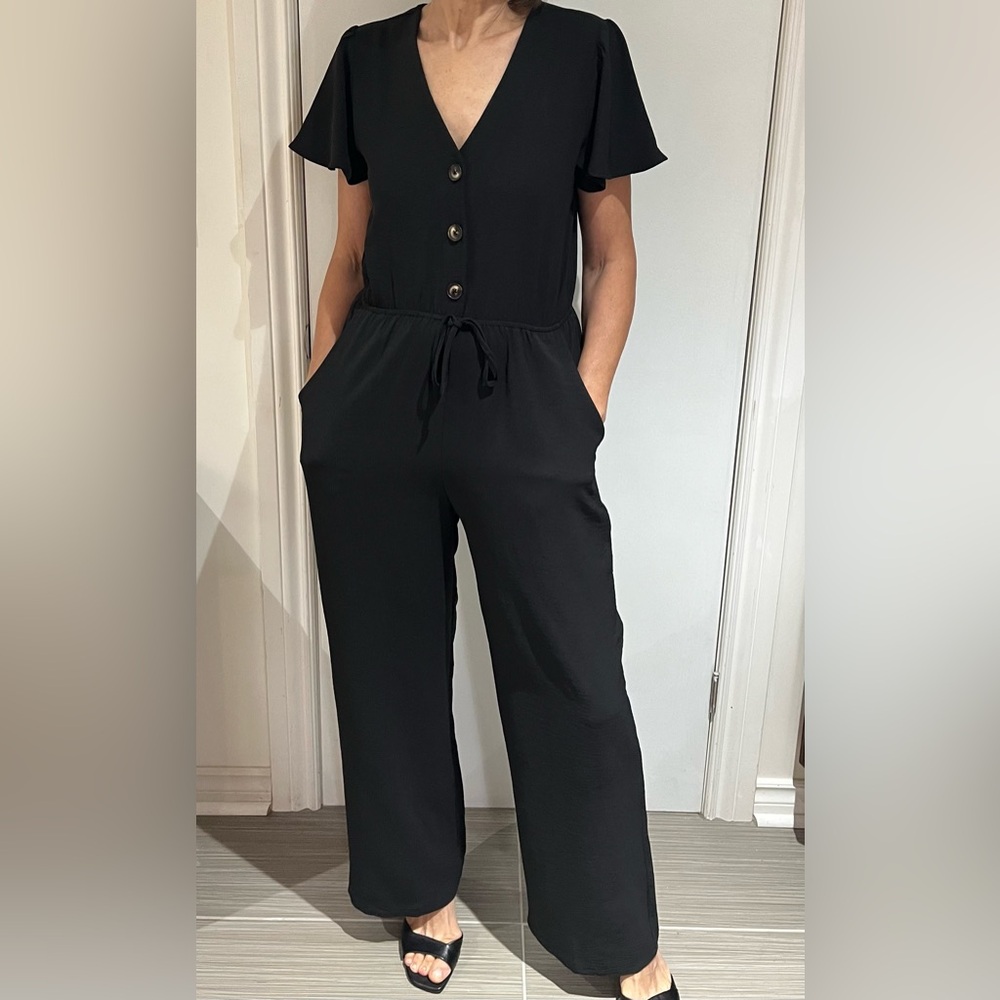 Monteau Black Jumpsuit